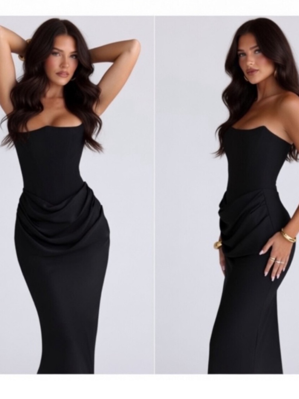 House of CB ‘Persephone' Black Strapless Corset Dress, XS-US 2-4 - Picture 4 of 7